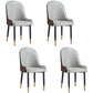 Scandinavian Indoor Arm Chair Parsons Back Upholstered Metal Dining Room Chair Grey Set of 4 Clearhalo ' kitchen&dining_furn' 'Dining Chairs' 'Dining Tables & Seating' 'dining_chair' 'Furniture' 'furniture_dining_chair' 'Kitchen & Dining Furniture' 'kitchen' 3968870