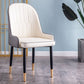 Scandinavian Indoor Arm Chair Parsons Back Upholstered Metal Dining Room Chair Gray-White 1 Piece Clearhalo ' kitchen&dining_furn' 'Dining Chairs' 'Dining Tables & Seating' 'dining_chair' 'Furniture' 'furniture_dining_chair' 'Kitchen & Dining Furniture' 'kitchen' 3968877