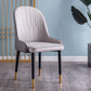Scandinavian Indoor Arm Chair Parsons Back Upholstered Metal Dining Room Chair Light Gray 1 Piece Clearhalo ' kitchen&dining_furn' 'Dining Chairs' 'Dining Tables & Seating' 'dining_chair' 'Furniture' 'furniture_dining_chair' 'Kitchen & Dining Furniture' 'kitchen' 3968880