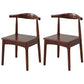Home Scandinavian Side Chair Open Back Wood Upholstered Dining Room Chair Dark Wood 2 Piece Set Clearhalo ' kitchen&dining_furn' 'Dining Chairs' 'Dining Tables & Seating' 'dining_chair' 'furn' 'furn_dining_chair' 'Furniture' 'furniture_dining_chair' 'Kitchen & Dining Furniture' 'kitchen' 3968893