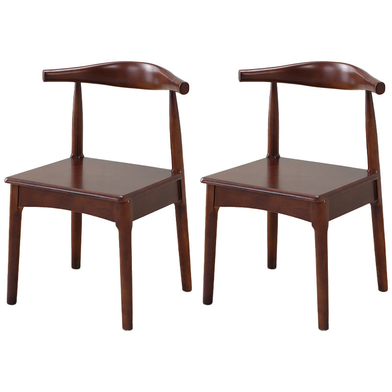 Home Scandinavian Side Chair Open Back Wood Upholstered Dining Room Chair Dark Wood 2 Piece Set Clearhalo ' kitchen&dining_furn' 'Dining Chairs' 'Dining Tables & Seating' 'dining_chair' 'furn' 'furn_dining_chair' 'Furniture' 'furniture_dining_chair' 'Kitchen & Dining Furniture' 'kitchen' 3968893