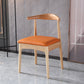 Home Scandinavian Side Chair Open Back Wood Upholstered Dining Room Chair Orange 1 Piece Clearhalo ' kitchen&dining_furn' 'Dining Chairs' 'Dining Tables & Seating' 'dining_chair' 'furn' 'furn_dining_chair' 'Furniture' 'furniture_dining_chair' 'Kitchen & Dining Furniture' 'kitchen' 3968907