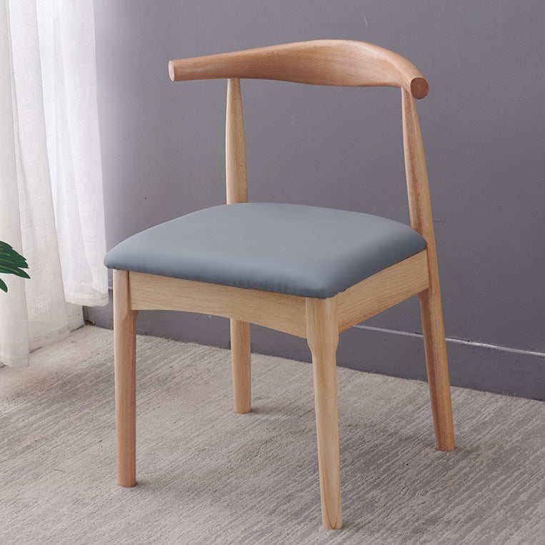 Home Scandinavian Side Chair Open Back Wood Upholstered Dining Room Chair Grey 1 Piece Clearhalo ' kitchen&dining_furn' 'Dining Chairs' 'Dining Tables & Seating' 'dining_chair' 'furn' 'furn_dining_chair' 'Furniture' 'furniture_dining_chair' 'Kitchen & Dining Furniture' 'kitchen' 3968916