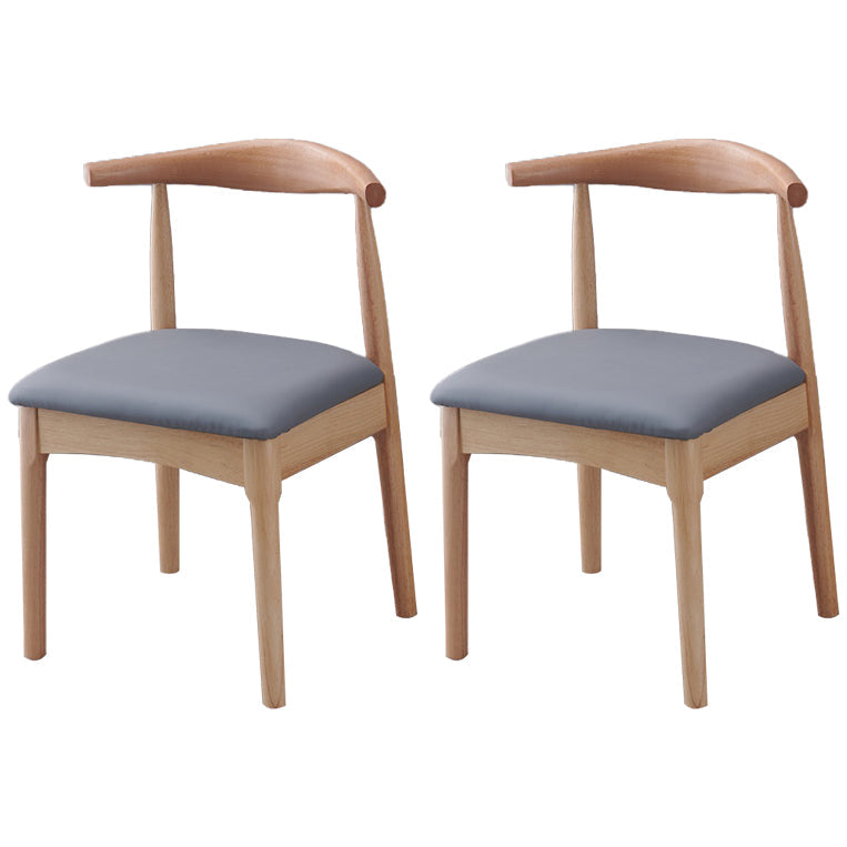 Home Scandinavian Side Chair Open Back Wood Upholstered Dining Room Chair Grey 2 Piece Set Clearhalo ' kitchen&dining_furn' 'Dining Chairs' 'Dining Tables & Seating' 'dining_chair' 'furn' 'furn_dining_chair' 'Furniture' 'furniture_dining_chair' 'Kitchen & Dining Furniture' 'kitchen' 3968917