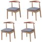 Home Scandinavian Side Chair Open Back Wood Upholstered Dining Room Chair Grey 4 Piece Set Clearhalo ' kitchen&dining_furn' 'Dining Chairs' 'Dining Tables & Seating' 'dining_chair' 'furn' 'furn_dining_chair' 'Furniture' 'furniture_dining_chair' 'Kitchen & Dining Furniture' 'kitchen' 3968918