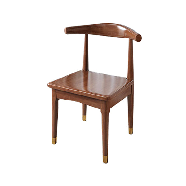 Home Scandinavian Side Chair Open Back Wood Upholstered Dining Room Chair Walnut 1 Piece Clearhalo ' kitchen&dining_furn' 'Dining Chairs' 'Dining Tables & Seating' 'dining_chair' 'furn' 'furn_dining_chair' 'Furniture' 'furniture_dining_chair' 'Kitchen & Dining Furniture' 'kitchen' 3968922