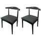 Home Scandinavian Side Chair Open Back Wood Upholstered Dining Room Chair Gold-Black 2 Piece Set Clearhalo ' kitchen&dining_furn' 'Dining Chairs' 'Dining Tables & Seating' 'dining_chair' 'furn' 'furn_dining_chair' 'Furniture' 'furniture_dining_chair' 'Kitchen & Dining Furniture' 'kitchen' 3968926