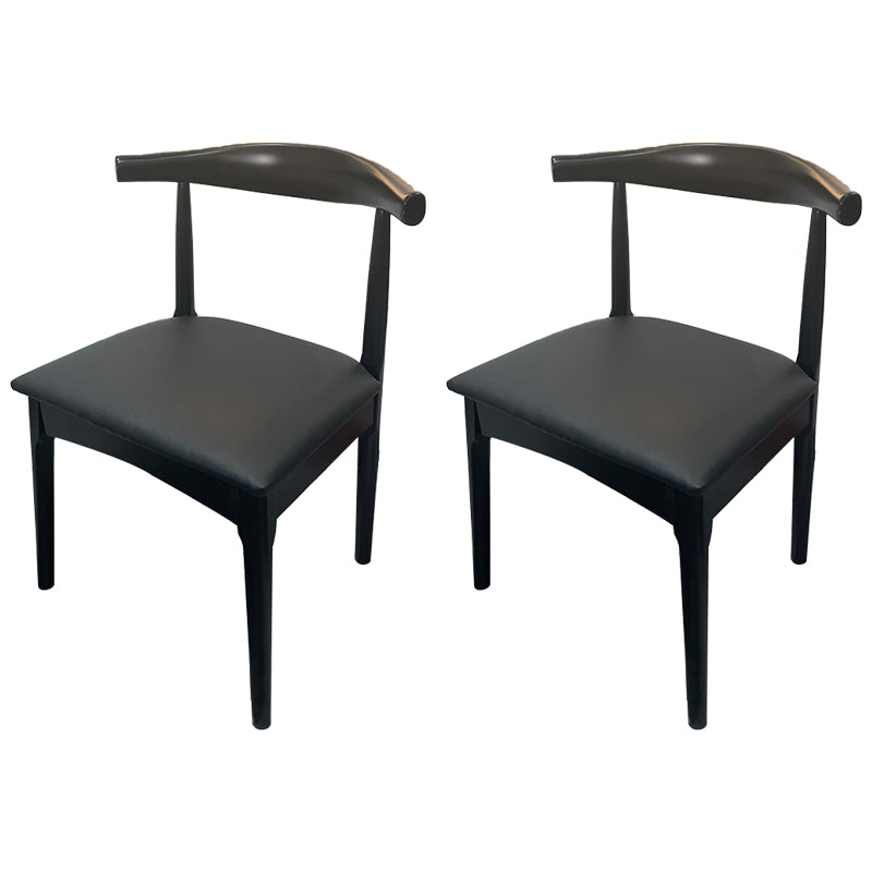 Home Scandinavian Side Chair Open Back Wood Upholstered Dining Room Chair Gold-Black 2 Piece Set Clearhalo ' kitchen&dining_furn' 'Dining Chairs' 'Dining Tables & Seating' 'dining_chair' 'furn' 'furn_dining_chair' 'Furniture' 'furniture_dining_chair' 'Kitchen & Dining Furniture' 'kitchen' 3968926
