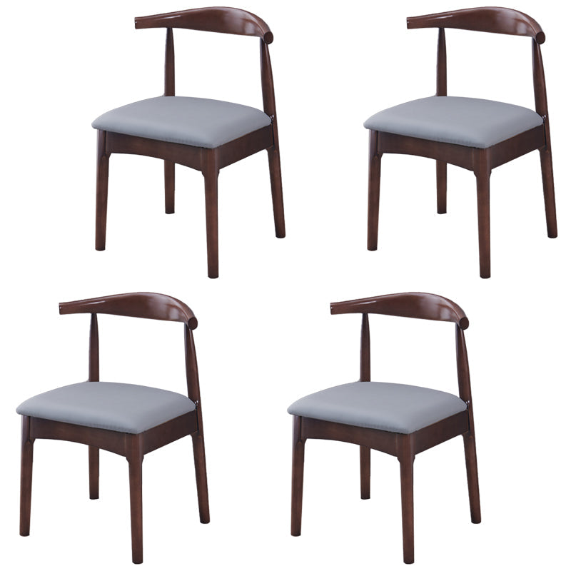 Home Scandinavian Side Chair Open Back Wood Upholstered Dining Room Chair Silver Gray 4 Piece Set Clearhalo ' kitchen&dining_furn' 'Dining Chairs' 'Dining Tables & Seating' 'dining_chair' 'furn' 'furn_dining_chair' 'Furniture' 'furniture_dining_chair' 'Kitchen & Dining Furniture' 'kitchen' 3968933