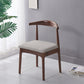 Home Scandinavian Side Chair Open Back Wood Upholstered Dining Room Chair Light Beige 1 Piece Clearhalo ' kitchen&dining_furn' 'Dining Chairs' 'Dining Tables & Seating' 'dining_chair' 'furn' 'furn_dining_chair' 'Furniture' 'furniture_dining_chair' 'Kitchen & Dining Furniture' 'kitchen' 3968937