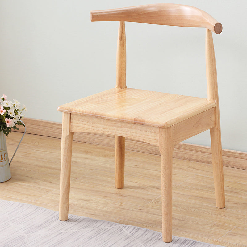 Home Scandinavian Side Chair Open Back Wood Upholstered Dining Room Chair Wood 1 Piece Clearhalo ' kitchen&dining_furn' 'Dining Chairs' 'Dining Tables & Seating' 'dining_chair' 'furn' 'furn_dining_chair' 'Furniture' 'furniture_dining_chair' 'Kitchen & Dining Furniture' 'kitchen' 3968940