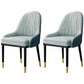 Home Scandinavian Arm Chair Upholstered Parsons Back Metal Dining Room Chair Light Green 2 Piece Set Clearhalo ' kitchen&dining_furn' 'Dining Chairs' 'Dining Tables & Seating' 'dining_chair' 'furn' 'furn_dining_chair' 'Furniture' 'furniture_dining_chair' 'Kitchen & Dining Furniture' 'kitchen' 3968952