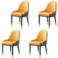 Home Scandinavian Arm Chair Upholstered Parsons Back Metal Dining Room Chair Yellow 4 Piece Set Clearhalo ' kitchen&dining_furn' 'Dining Chairs' 'Dining Tables & Seating' 'dining_chair' 'furn' 'furn_dining_chair' 'Furniture' 'furniture_dining_chair' 'Kitchen & Dining Furniture' 'kitchen' 3968968