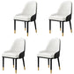 Home Scandinavian Arm Chair Upholstered Parsons Back Metal Dining Room Chair White 4 Piece Set Clearhalo ' kitchen&dining_furn' 'Dining Chairs' 'Dining Tables & Seating' 'dining_chair' 'furn' 'furn_dining_chair' 'Furniture' 'furniture_dining_chair' 'Kitchen & Dining Furniture' 'kitchen' 3968974