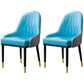 Home Scandinavian Arm Chair Upholstered Parsons Back Metal Dining Room Chair Blue 2 Piece Set Clearhalo ' kitchen&dining_furn' 'Dining Chairs' 'Dining Tables & Seating' 'dining_chair' 'furn' 'furn_dining_chair' 'Furniture' 'furniture_dining_chair' 'Kitchen & Dining Furniture' 'kitchen' 3968976