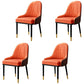 Home Scandinavian Arm Chair Upholstered Parsons Back Metal Dining Room Chair Orange 4 Piece Set Clearhalo ' kitchen&dining_furn' 'Dining Chairs' 'Dining Tables & Seating' 'dining_chair' 'furn' 'furn_dining_chair' 'Furniture' 'furniture_dining_chair' 'Kitchen & Dining Furniture' 'kitchen' 3968980