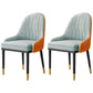 Home Scandinavian Arm Chair Upholstered Parsons Back Metal Dining Room Chair Light Blue 2 Piece Set Clearhalo ' kitchen&dining_furn' 'Dining Chairs' 'Dining Tables & Seating' 'dining_chair' 'furn' 'furn_dining_chair' 'Furniture' 'furniture_dining_chair' 'Kitchen & Dining Furniture' 'kitchen' 3968985