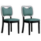 Scandinavian Home Side Chair Open Back Wood Upholstered Dining Room Chair (Set of 2) Peacock Blue Black Clearhalo ' kitchen&dining_furn' 'Dining Chairs' 'Dining Tables & Seating' 'dining_chair' 'Furniture' 'furniture_dining_chair' 'Kitchen & Dining Furniture' 'kitchen' 3969011