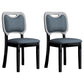 Scandinavian Home Side Chair Open Back Wood Upholstered Dining Room Chair (Set of 2) Gray Blue Black Clearhalo ' kitchen&dining_furn' 'Dining Chairs' 'Dining Tables & Seating' 'dining_chair' 'Furniture' 'furniture_dining_chair' 'Kitchen & Dining Furniture' 'kitchen' 3969012