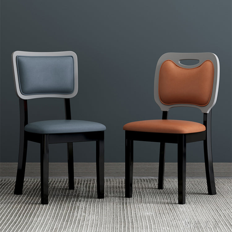 Scandinavian Home Side Chair Open Back Wood Upholstered Dining Room Chair (Set of 2) Clearhalo ' kitchen&dining_furn' 'Dining Chairs' 'Dining Tables & Seating' 'dining_chair' 'Furniture' 'furniture_dining_chair' 'Kitchen & Dining Furniture' 'kitchen' 3969014