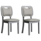 Scandinavian Home Side Chair Open Back Wood Upholstered Dining Room Chair (Set of 2) Off-White Gray Clearhalo ' kitchen&dining_furn' 'Dining Chairs' 'Dining Tables & Seating' 'dining_chair' 'Furniture' 'furniture_dining_chair' 'Kitchen & Dining Furniture' 'kitchen' 3969023