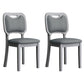 Scandinavian Home Side Chair Open Back Wood Upholstered Dining Room Chair (Set of 2) Light Gray Gray Clearhalo ' kitchen&dining_furn' 'Dining Chairs' 'Dining Tables & Seating' 'dining_chair' 'Furniture' 'furniture_dining_chair' 'Kitchen & Dining Furniture' 'kitchen' 3969025