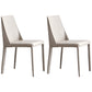 Modern Metal Dining Room Chairs Armless Leather Dining Chair for Restaurant White 2 Piece Set Clearhalo ' kitchen&dining_furn' 'Dining Chairs' 'Dining Tables & Seating' 'dining_chair' 'furn' 'furn_dining_chair' 'Furniture' 'furniture_dining_chair' 'Kitchen & Dining Furniture' 'kitchen' 3969051