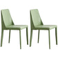Modern Metal Dining Room Chairs Armless Leather Dining Chair for Restaurant Green 2 Piece Set Clearhalo ' kitchen&dining_furn' 'Dining Chairs' 'Dining Tables & Seating' 'dining_chair' 'furn' 'furn_dining_chair' 'Furniture' 'furniture_dining_chair' 'Kitchen & Dining Furniture' 'kitchen' 3969057