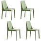 Modern Metal Dining Room Chairs Armless Leather Dining Chair for Restaurant Green 4 Piece Set Clearhalo ' kitchen&dining_furn' 'Dining Chairs' 'Dining Tables & Seating' 'dining_chair' 'furn' 'furn_dining_chair' 'Furniture' 'furniture_dining_chair' 'Kitchen & Dining Furniture' 'kitchen' 3969058