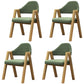 Modern Dining Arm Chairs Upholstered Armchair with Metal Legs (Set of 4) Fruit Green Clearhalo ' kitchen&dining_furn' 'Dining Chairs' 'Dining Tables & Seating' 'dining_chair' 'furn' 'furn_dining_chair' 'Furniture' 'furniture_dining_chair' 'Kitchen & Dining Furniture' 'kitchen' 3969064