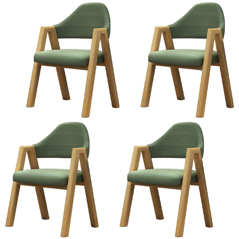 Modern Dining Arm Chairs Upholstered Armchair with Metal Legs (Set of 4) Fruit Green Clearhalo ' kitchen&dining_furn' 'Dining Chairs' 'Dining Tables & Seating' 'dining_chair' 'furn' 'furn_dining_chair' 'Furniture' 'furniture_dining_chair' 'Kitchen & Dining Furniture' 'kitchen' 3969064