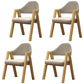 Modern Dining Arm Chairs Upholstered Armchair with Metal Legs (Set of 4) Light Gray Clearhalo ' kitchen&dining_furn' 'Dining Chairs' 'Dining Tables & Seating' 'dining_chair' 'furn' 'furn_dining_chair' 'Furniture' 'furniture_dining_chair' 'Kitchen & Dining Furniture' 'kitchen' 3969071
