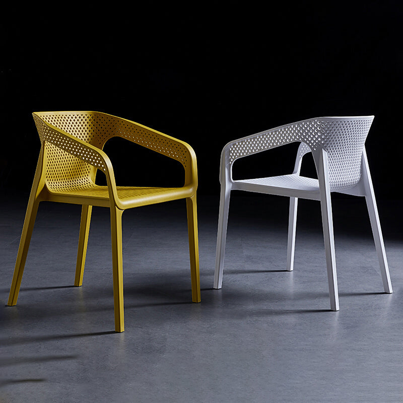 Contemporary Style Plastic Dining Chair Stackable Dining Chairs for Kitchen Clearhalo ' kitchen&dining_furn' 'Dining Chairs' 'Dining Tables & Seating' 'dining_chair' 'furn' 'furn_dining_chair' 'Furniture' 'furniture_dining_chair' 'Kitchen & Dining Furniture' 'kitchen' 3969081