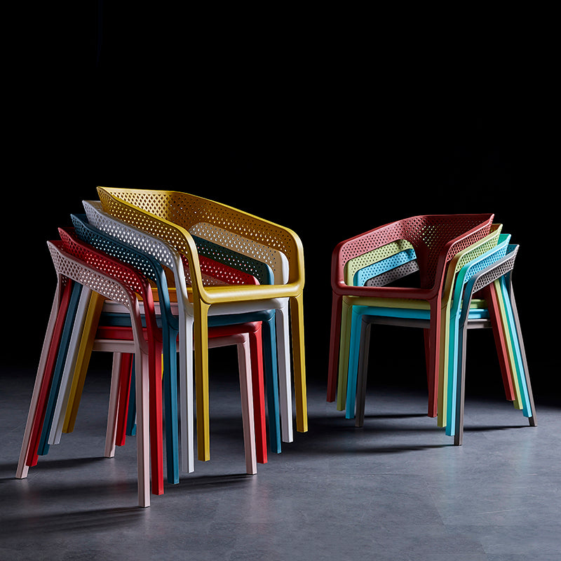 Contemporary Style Plastic Dining Chair Stackable Dining Chairs for Kitchen Clearhalo ' kitchen&dining_furn' 'Dining Chairs' 'Dining Tables & Seating' 'dining_chair' 'furn' 'furn_dining_chair' 'Furniture' 'furniture_dining_chair' 'Kitchen & Dining Furniture' 'kitchen' 3969083