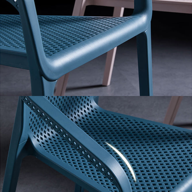 Contemporary Style Plastic Dining Chair Stackable Dining Chairs for Kitchen Clearhalo ' kitchen&dining_furn' 'Dining Chairs' 'Dining Tables & Seating' 'dining_chair' 'furn' 'furn_dining_chair' 'Furniture' 'furniture_dining_chair' 'Kitchen & Dining Furniture' 'kitchen' 3969093
