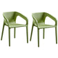 Contemporary Style Plastic Dining Chair Stackable Dining Chairs for Kitchen Green 2 Piece Set Clearhalo ' kitchen&dining_furn' 'Dining Chairs' 'Dining Tables & Seating' 'dining_chair' 'furn' 'furn_dining_chair' 'Furniture' 'furniture_dining_chair' 'Kitchen & Dining Furniture' 'kitchen' 3969099