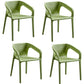 Contemporary Style Plastic Dining Chair Stackable Dining Chairs for Kitchen Green 4 Piece Set Clearhalo ' kitchen&dining_furn' 'Dining Chairs' 'Dining Tables & Seating' 'dining_chair' 'furn' 'furn_dining_chair' 'Furniture' 'furniture_dining_chair' 'Kitchen & Dining Furniture' 'kitchen' 3969101