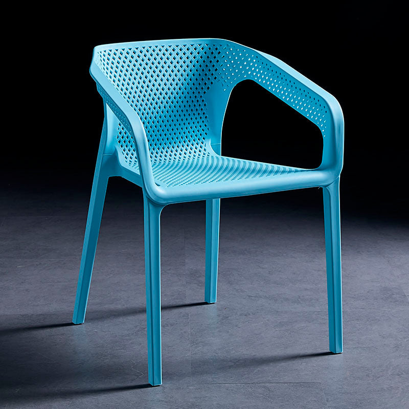 Contemporary Style Plastic Dining Chair Stackable Dining Chairs for Kitchen Sky Blue 1 Piece Clearhalo ' kitchen&dining_furn' 'Dining Chairs' 'Dining Tables & Seating' 'dining_chair' 'furn' 'furn_dining_chair' 'Furniture' 'furniture_dining_chair' 'Kitchen & Dining Furniture' 'kitchen' 3969117