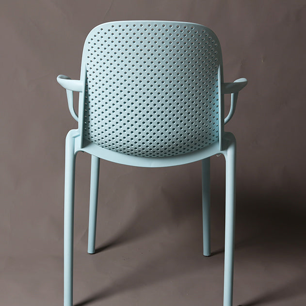 Contemporary Style Plastic Dining Chair Dining Stackable Chairs for Kitchen (Set of 4) Clearhalo ' kitchen&dining_furn' 'Dining Chairs' 'Dining Tables & Seating' 'dining_chair' 'furn' 'furn_dining_chair' 'Furniture' 'furniture_dining_chair' 'Kitchen & Dining Furniture' 'kitchen' 3969132