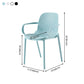 Contemporary Style Plastic Dining Chair Dining Stackable Chairs for Kitchen (Set of 4) Clearhalo ' kitchen&dining_furn' 'Dining Chairs' 'Dining Tables & Seating' 'dining_chair' 'furn' 'furn_dining_chair' 'Furniture' 'furniture_dining_chair' 'Kitchen & Dining Furniture' 'kitchen' 3969134