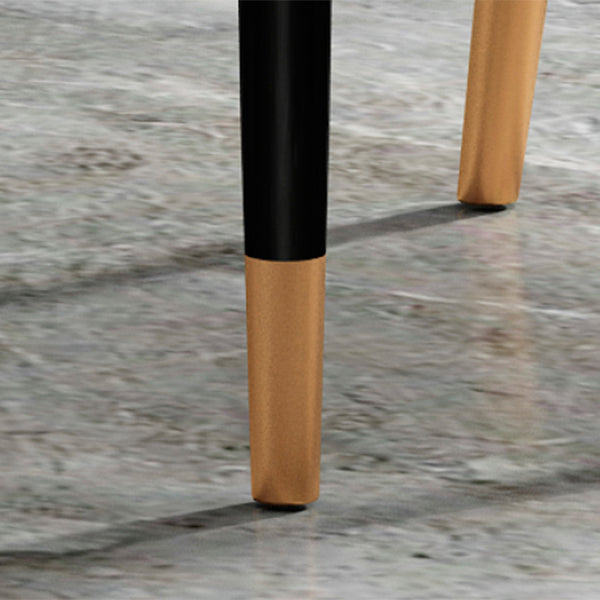 Scandinavian Style Dining Chair Metal Dining Room Solid Back Cushioned Chair Clearhalo ' kitchen&dining_furn' 'Dining Chairs' 'Dining Tables & Seating' 'dining_chair' 'furn' 'furn_dining_chair' 'Furniture' 'furniture_dining_chair' 'Kitchen & Dining Furniture' 'kitchen' 3969149