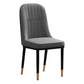 Scandinavian Style Dining Chair Metal Dining Room Solid Back Cushioned Chair Dark Gray 1 Piece Black Gold Clearhalo ' kitchen&dining_furn' 'Dining Chairs' 'Dining Tables & Seating' 'dining_chair' 'furn' 'furn_dining_chair' 'Furniture' 'furniture_dining_chair' 'Kitchen & Dining Furniture' 'kitchen' 3969161