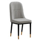 Scandinavian Style Dining Chair Metal Dining Room Solid Back Cushioned Chair Light Gray 1 Piece Black Gold Clearhalo ' kitchen&dining_furn' 'Dining Chairs' 'Dining Tables & Seating' 'dining_chair' 'furn' 'furn_dining_chair' 'Furniture' 'furniture_dining_chair' 'Kitchen & Dining Furniture' 'kitchen' 3969167
