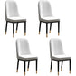Scandinavian Style Dining Chair Metal Dining Room Solid Back Cushioned Chair White-Gray 4 Piece Set Black Gold Clearhalo ' kitchen&dining_furn' 'Dining Chairs' 'Dining Tables & Seating' 'dining_chair' 'furn' 'furn_dining_chair' 'Furniture' 'furniture_dining_chair' 'Kitchen & Dining Furniture' 'kitchen' 3969172