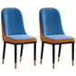 Scandinavian Style Dining Chair Metal Dining Room Solid Back Cushioned Chair Blue-Orange 2 Piece Set Black Gold Clearhalo ' kitchen&dining_furn' 'Dining Chairs' 'Dining Tables & Seating' 'dining_chair' 'furn' 'furn_dining_chair' 'Furniture' 'furniture_dining_chair' 'Kitchen & Dining Furniture' 'kitchen' 3969177