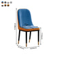 Scandinavian Style Dining Chair Metal Dining Room Solid Back Cushioned Chair Clearhalo ' kitchen&dining_furn' 'Dining Chairs' 'Dining Tables & Seating' 'dining_chair' 'furn' 'furn_dining_chair' 'Furniture' 'furniture_dining_chair' 'Kitchen & Dining Furniture' 'kitchen' 3969185