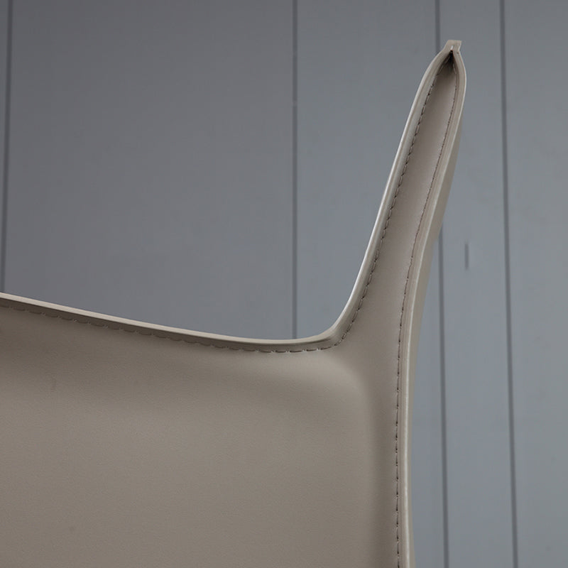 Modern Metal Dining Room Chairs Arm Leather Dining Chair for Restaurant Use (Set of 2) Clearhalo ' kitchen&dining_furn' 'Dining Chairs' 'Dining Tables & Seating' 'dining_chair' 'furn' 'furn_dining_chair' 'Furniture' 'furniture_dining_chair' 'Kitchen & Dining Furniture' 'kitchen' 3969198