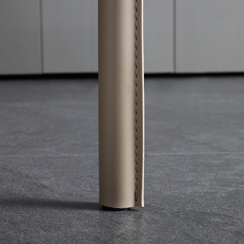 Modern Metal Dining Room Chairs Arm Leather Dining Chair for Restaurant Use (Set of 2) Clearhalo ' kitchen&dining_furn' 'Dining Chairs' 'Dining Tables & Seating' 'dining_chair' 'furn' 'furn_dining_chair' 'Furniture' 'furniture_dining_chair' 'Kitchen & Dining Furniture' 'kitchen' 3969199