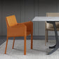 Modern Metal Dining Room Chairs Arm Leather Dining Chair for Restaurant Use (Set of 2) Clearhalo ' kitchen&dining_furn' 'Dining Chairs' 'Dining Tables & Seating' 'dining_chair' 'furn' 'furn_dining_chair' 'Furniture' 'furniture_dining_chair' 'Kitchen & Dining Furniture' 'kitchen' 3969201