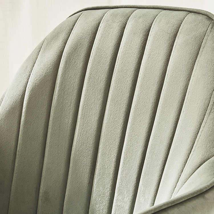 Scandinavian Style Dining Chair Metal Home Cushioned Solid Back Chair with Arm Clearhalo ' kitchen&dining_furn' 'Dining Chairs' 'Dining Tables & Seating' 'dining_chair' 'furn' 'furn_dining_chair' 'Furniture' 'furniture_dining_chair' 'Kitchen & Dining Furniture' 'kitchen' 3969216